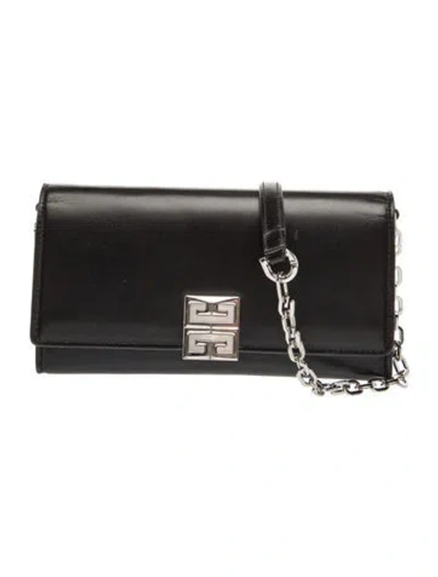 Pre-owned Givenchy Leather Shoulder Bag In Black