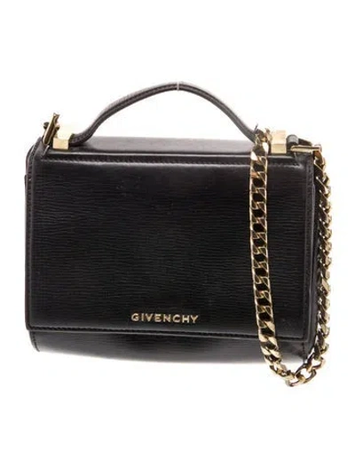 Pre-owned Givenchy Leather Shoulder Bag In Black