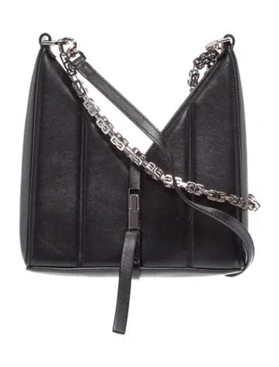 Pre-owned Givenchy Leather Shoulder Bag In Black