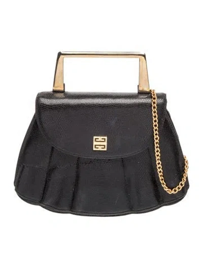 Pre-owned Givenchy Leather Shoulder Bag In Black