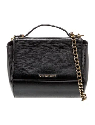 Pre-owned Givenchy Leather Shoulder Bag In Black