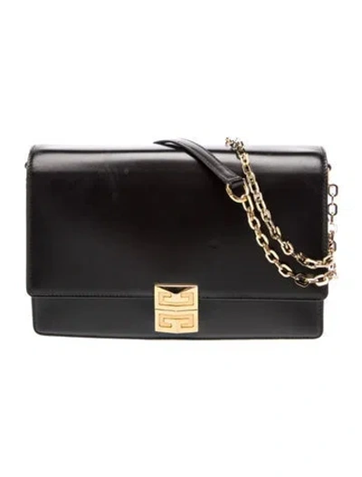 Pre-owned Givenchy Leather Shoulder Bag In Black