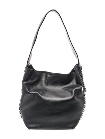 Pre-owned Givenchy Leather Shoulder Bag In Black