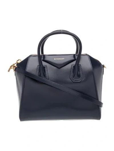 Pre-owned Givenchy Leather Shoulder Bag In Blue