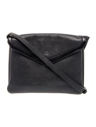Pre-owned Givenchy Leather Shoulder Bag In Blue