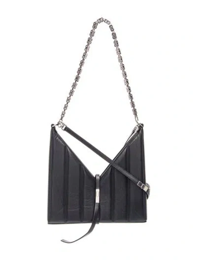 Pre-owned Givenchy Leather Shoulder Bag In Blue