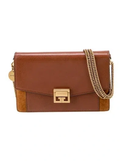 Pre-owned Givenchy Leather Shoulder Bag In Brown