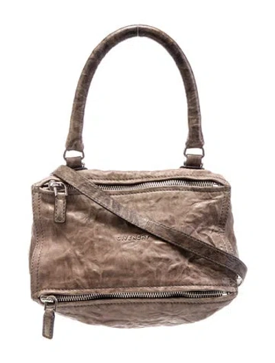 Pre-owned Givenchy Leather Shoulder Bag In Brown
