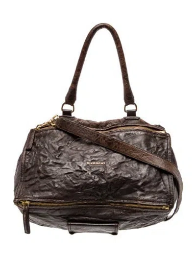 Pre-owned Givenchy Leather Shoulder Bag In Brown