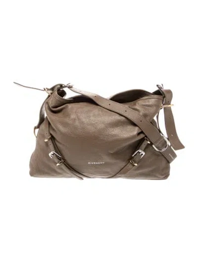 Pre-owned Givenchy Leather Shoulder Bag In Brown