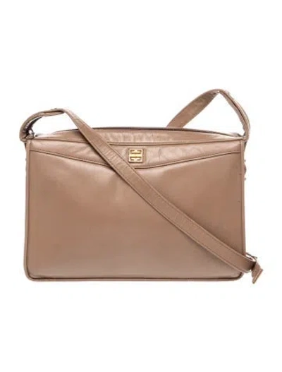 Pre-owned Givenchy Leather Shoulder Bag In Brown