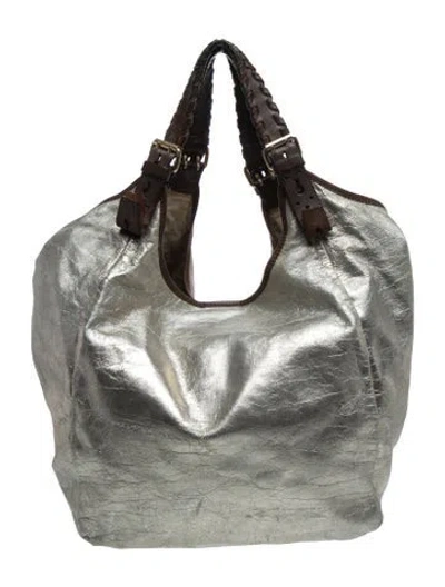 Pre-owned Givenchy Leather Shoulder Bag In Gold