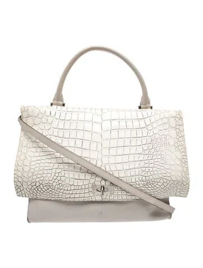 Pre-owned Givenchy Leather Shoulder Bag In Neutral