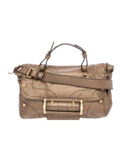 Pre-owned Givenchy Leather Shoulder Bag In Neutral