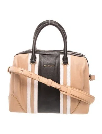 Pre-owned Givenchy Leather Shoulder Bag In Neutral