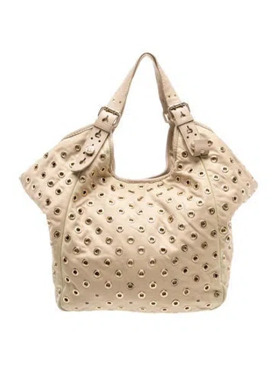 Pre-owned Givenchy Leather Shoulder Bag In Neutrals