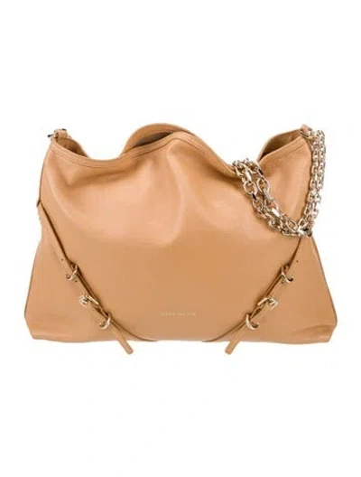 Pre-owned Givenchy Leather Shoulder Bag In Orange