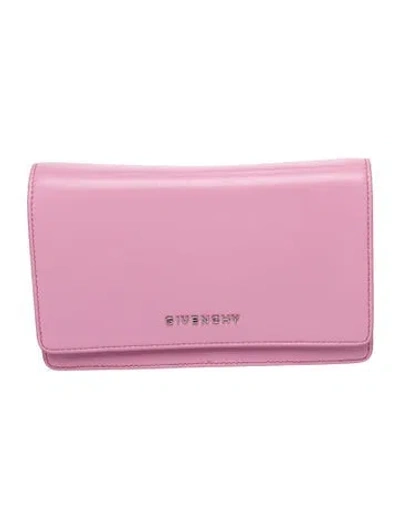 Pre-owned Givenchy Leather Shoulder Bag In Pink