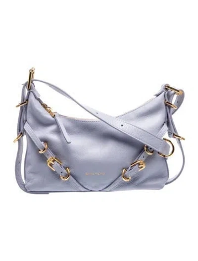Pre-owned Givenchy Leather Shoulder Bag In Purple