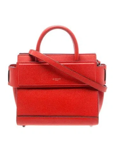 Pre-owned Givenchy Leather Shoulder Bag In Red