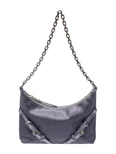 Pre-owned Givenchy Leather Shoulder Bag W/ Tags In Grey