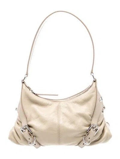 Pre-owned Givenchy Leather Shoulder Bag W/ Tags In Neutral