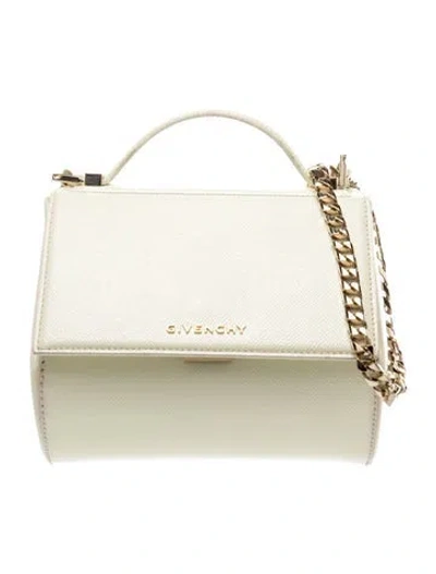 Pre-owned Givenchy Leather Shoulder Bag In White