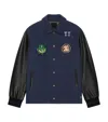 Givenchy Blouson Varsity En Laine Et Cuir Avec Patchs