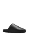 Givenchy Leather Slides In Black