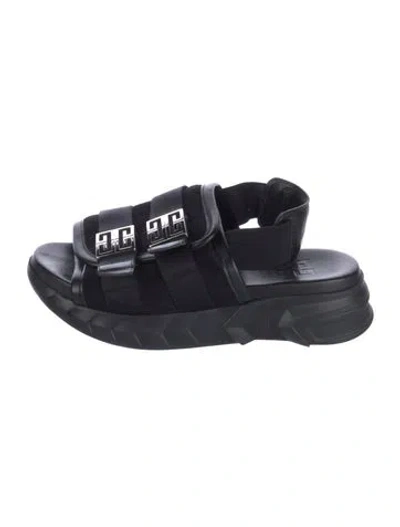 Pre-owned Givenchy Leather Slides In Black