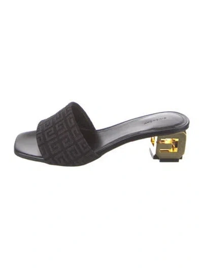 Pre-owned Givenchy Leather Slides In Black