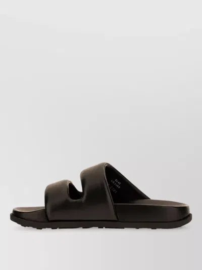 Givenchy Leather Slides In Black