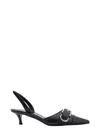 Givenchy Voyou Buckled Textured-leather Slingback Pumps