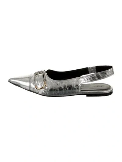 Pre-owned Givenchy Leather Slingback Flats