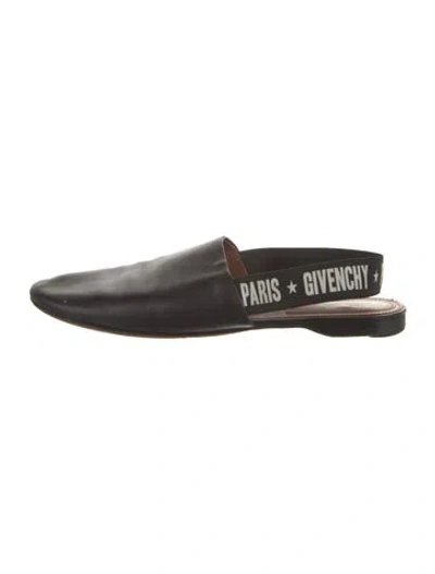 Pre-owned Givenchy Leather Slingback Flats In Multi