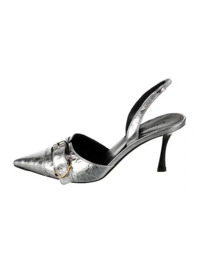 Pre-owned Givenchy Leather Slingback Pumps