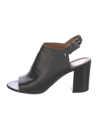 Pre-owned Givenchy Leather Slingback Pumps In Black