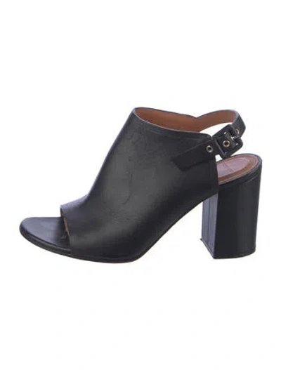 Pre-owned Givenchy Leather Slingback Pumps In Blue