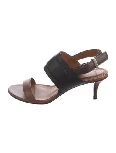 Pre-owned Givenchy Leather Slingback Sandals In Multi