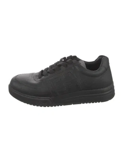 Pre-owned Givenchy Leather Sneakers In Black
