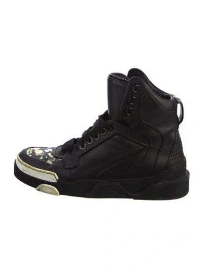 Pre-owned Givenchy Leather Sneakers In Black