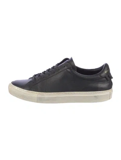 Pre-owned Givenchy Leather Sneakers In Black