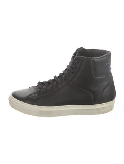 Pre-owned Givenchy Leather Sneakers In Black