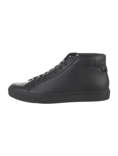 Pre-owned Givenchy Leather Sneakers In Black