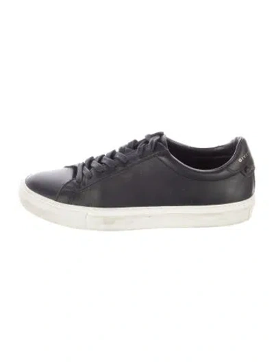 Pre-owned Givenchy Leather Sneakers In Black