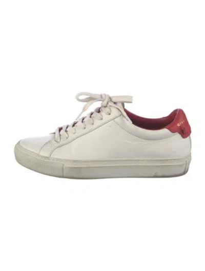 Pre-owned Givenchy Leather Sneakers In Black/pink