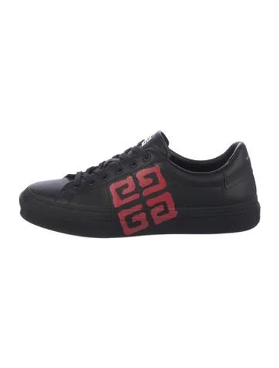 Pre-owned Givenchy Leather Sneakers In Blue