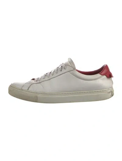 Pre-owned Givenchy Leather Sneakers In Blue/white