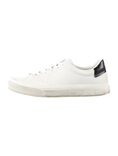 Pre-owned Givenchy Leather Sneakers In Blue/white