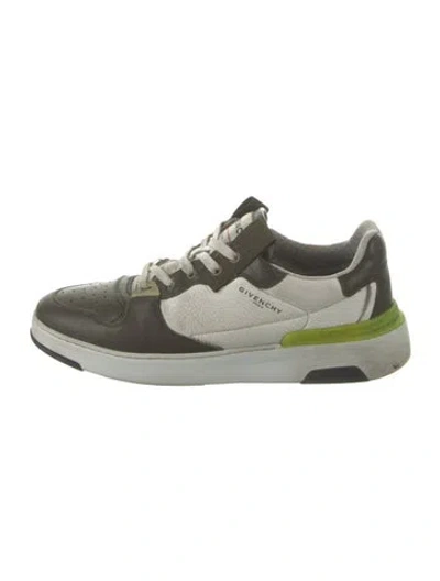 Pre-owned Givenchy Leather Sneakers In Green
